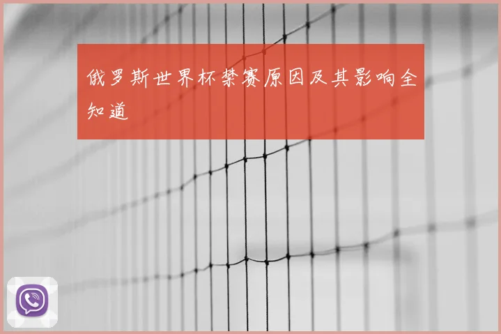 俄罗斯世界杯禁赛原因及其影响全知道