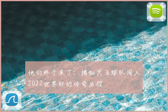 他们终于来了:揭秘黑马球队闯入2022世界杯的传奇历程